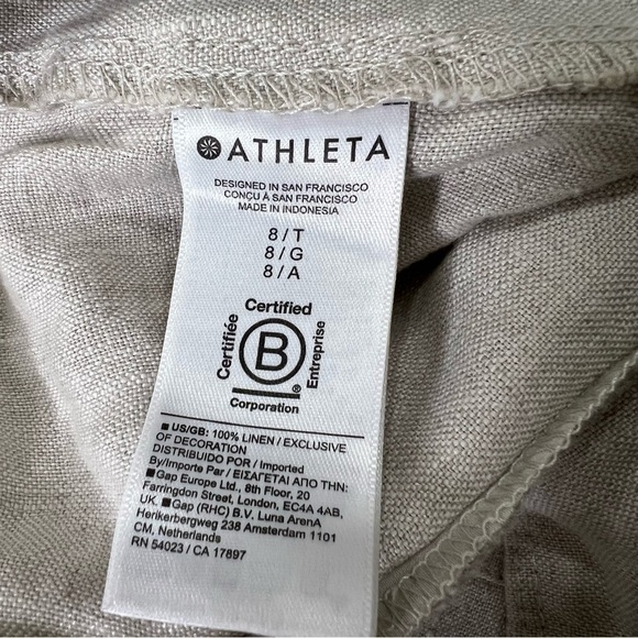NWT. ATHLETA WOMEN’S VOYAGER LINEN PANT - Picture 11 of 12